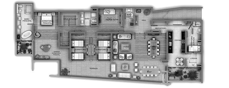 Venta departamentos Vista El Valle La Dehesa